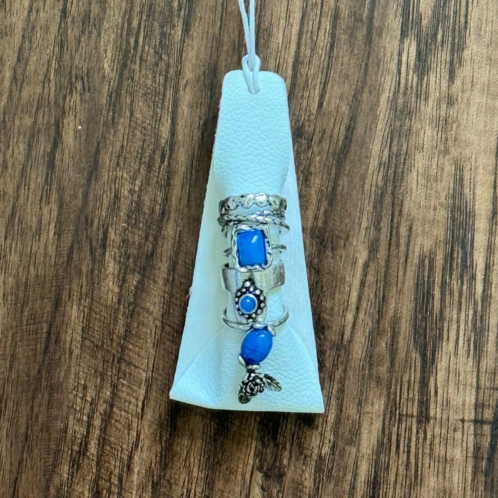 Free people morning MEADOW ring set